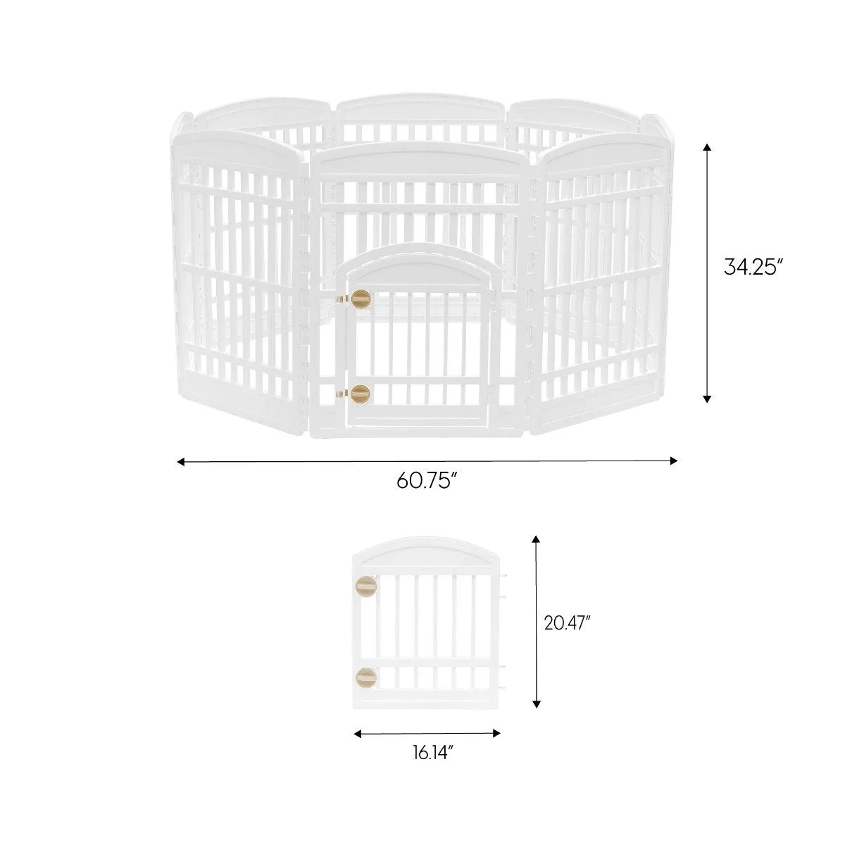 34-inch Pet Plastic Playpen