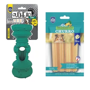 BUNDLE DEAL: Himalayan Dog Toy Jughead Slim Chew Guardian Dog Toy   Churro Dog Chew Set