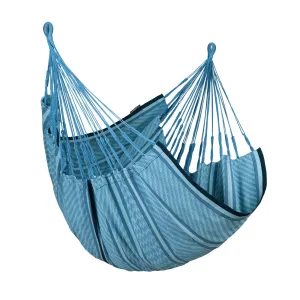 Cumbia Organic Blue Zebra - Organic Cotton Comfort Hammock Chair