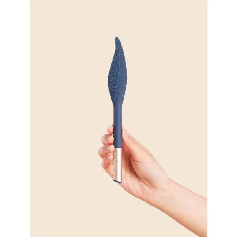 Deia The Feather 10 Function Vibrating Silicone Tickler Blue