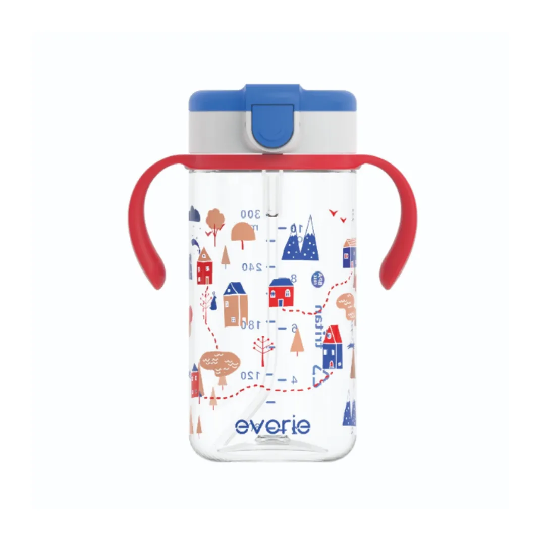 Evorie Tritan Kids Straw Water Bottle Mug 300mL, Happy Valley BR