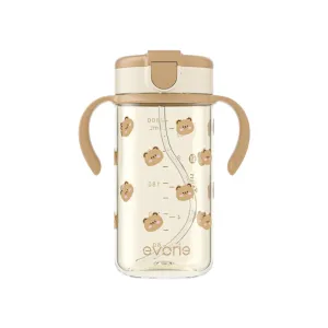 Evorie Tritan Kids Straw Water Bottle Mug 300mL, Honey Bear BB