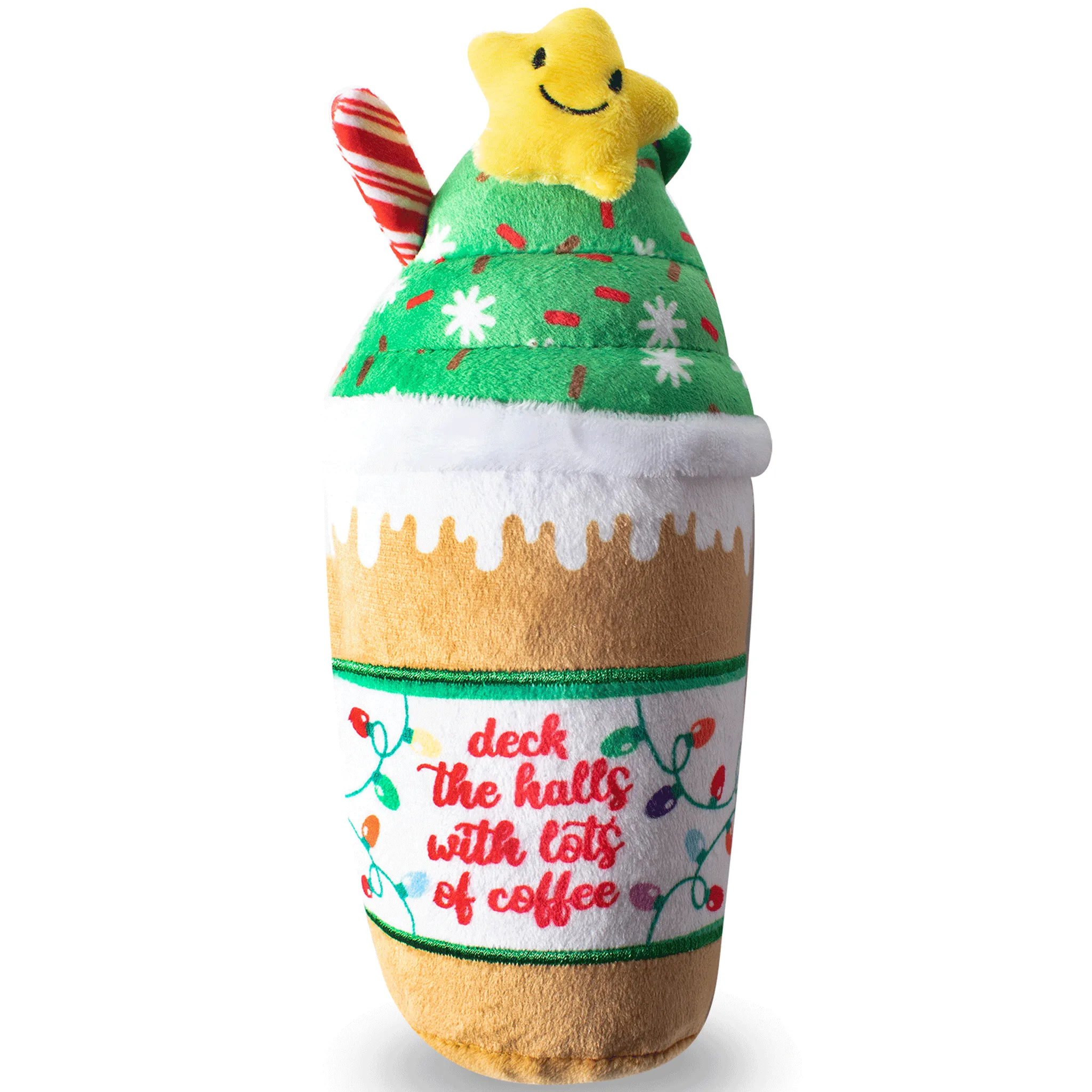 Fringe Deck the Halls Coffee Dog Toy