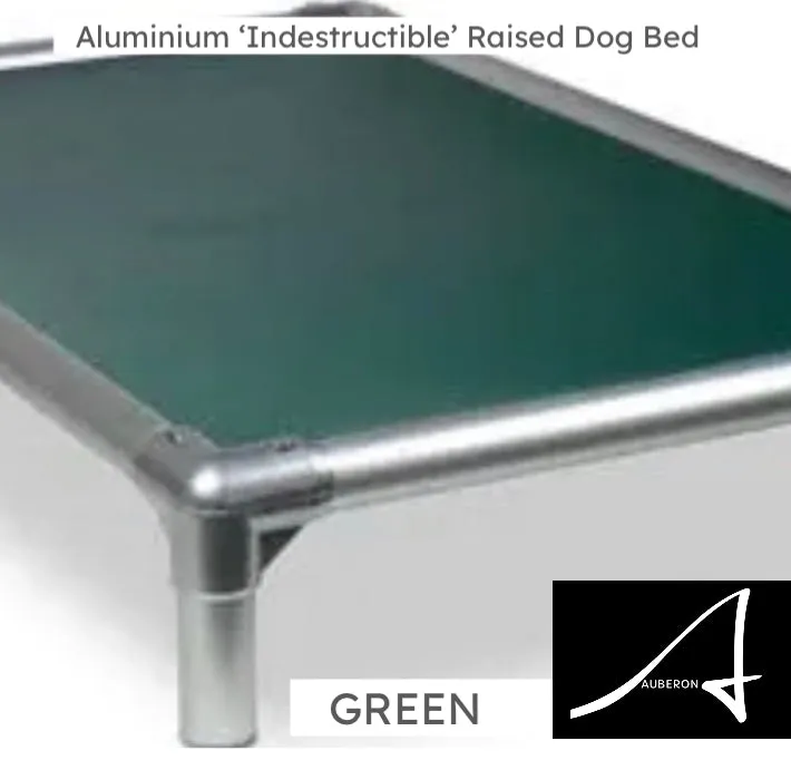 ‘Indestructible’ Aluminium Auberon VetnPro Raised Dog Bed Elevated Commercial Grade PVC Chew Scratch Rip Proof Material