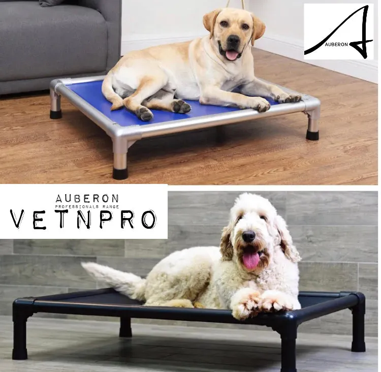 ‘Indestructible’ Aluminium Auberon VetnPro Raised Dog Bed Elevated Commercial Grade PVC Chew Scratch Rip Proof Material