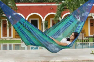 Jumbo Size Outdoor Cotton Hammock in Caribe