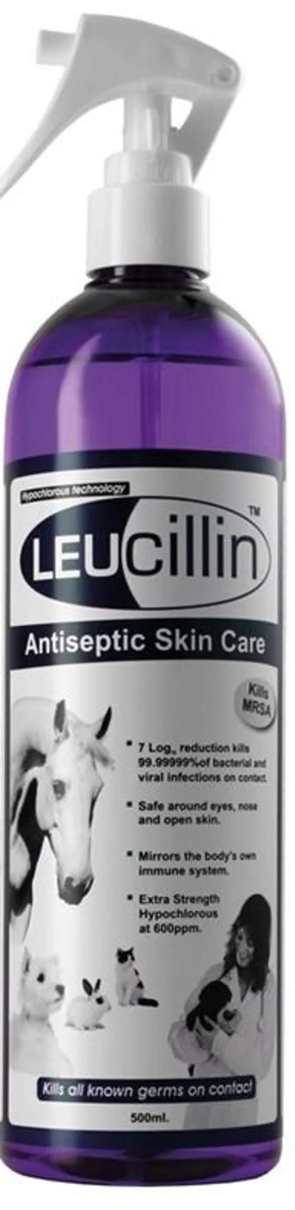 Leucillin Non Toxic Antiseptic Animal Skin Spray