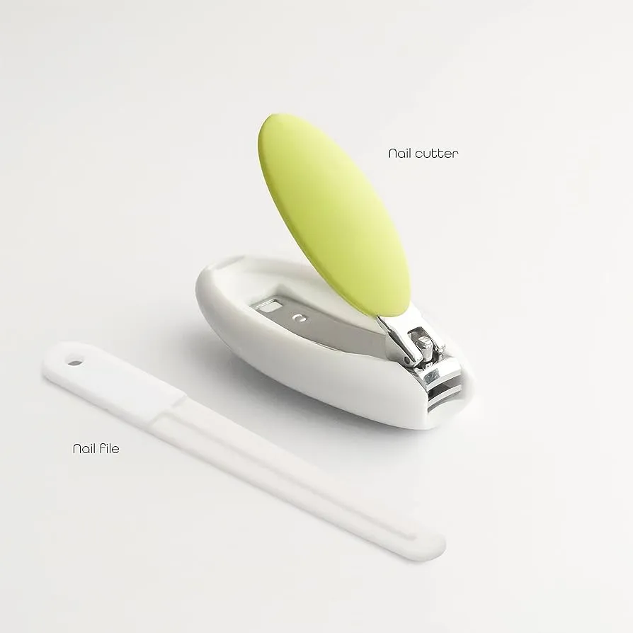 Moon Nail Clipper & File Grooming White & Green