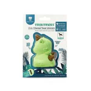 Natura Nourish Treatricks 2-in-1 Chicken Dental Chew Dog Toy (Baby Unicorn)