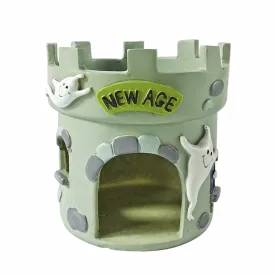 OMEM Reptile House Hamster Cage Hideouts Nest Accessories Cute Specter Castle Cottage Turtle Shelter Cave Habitat Decor