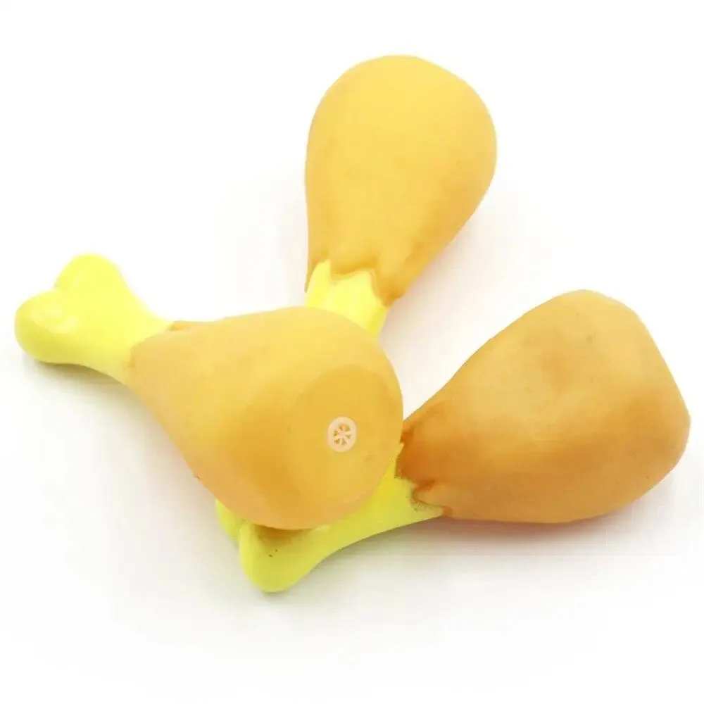 Rubber Chicken Leg Squeaky Pet Toy