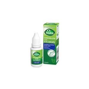 Vizulize Eye Drops for Dry Eyes, Hypromellose 0.3%, Lubricant Eye Drops, 10ml