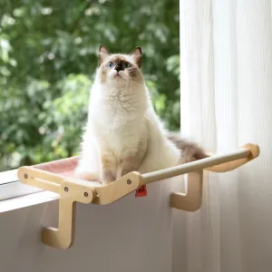 Wooden Window Cat Hanging Bed