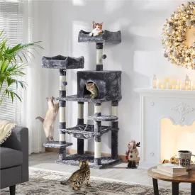 Yaheetech Cat Tree Condo for Medium/Large Cats 59 Inch