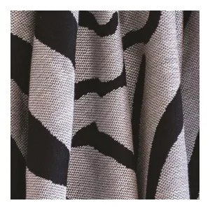 Zebra Natural/Black Rayon Throw